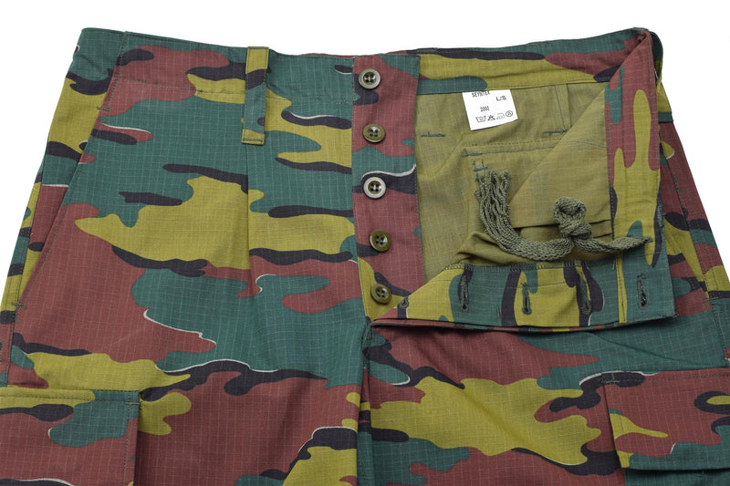 Originele Belgische legerveld gevechtsbroek ripstop jigsaw camouflage broek nieuw