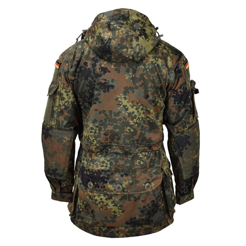 Leo Kohler Militaire KSK Smock Tactical Jacket Hooded Field Army Flecktarn Camo