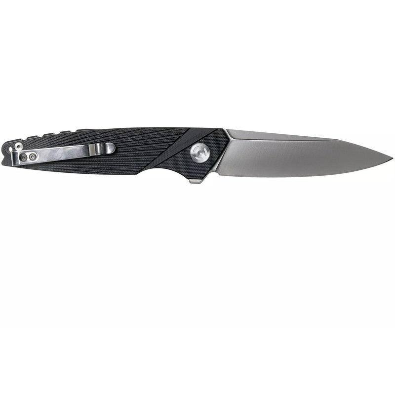 Couteau de poche pliant de marque Fox Knives METROPOLIS en acier inoxydable 440C avec revêtement satiné