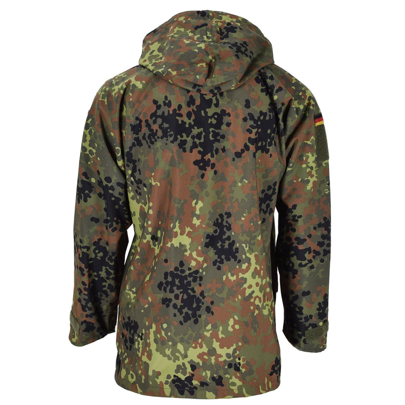 MIL-TEC-merk Duitse legerveldjack Goretex Flecktarn Camo waterdichte regen