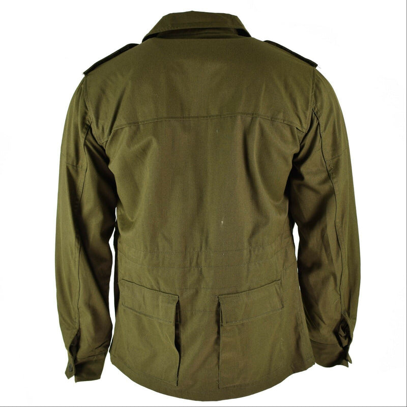 Veste de campagne originale de l'armée tchèque vintage M85 militaire vert olive militaire NEUF