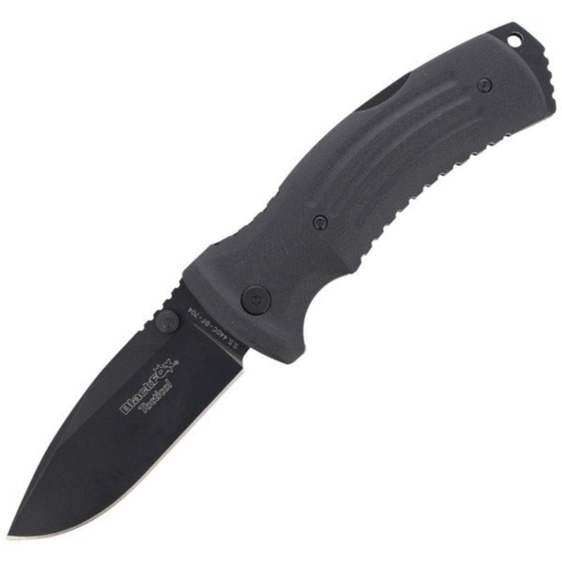 Couteau pliant Fox Knives Brand KUMA avec manche en acier inoxydable 440 G10 revêtu de titane