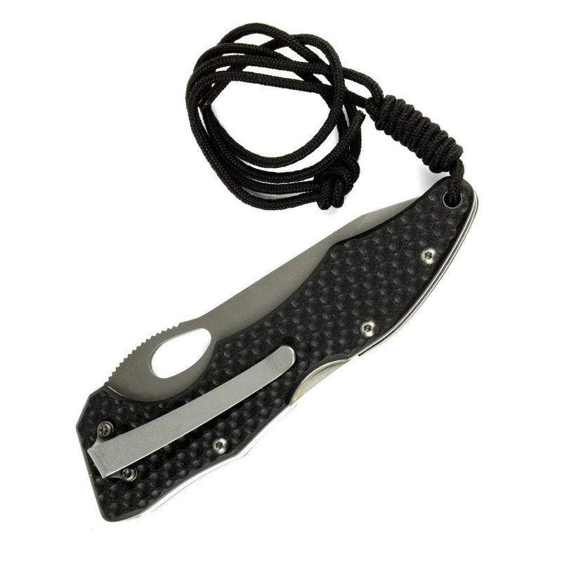 Couteau tactique pliant Fox Knives Tactical BF-105T lame en acier inoxydable avec revêtement en titane noir