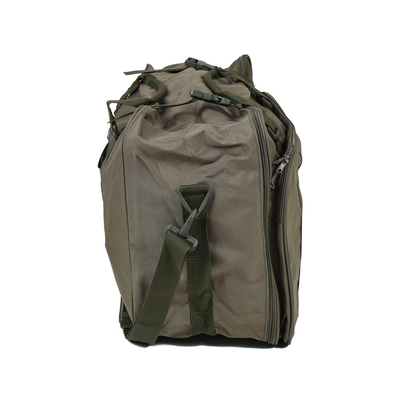 Véritable sac de sport de l'armée italienne 60 l avec logo Esercito et bretelles réglables Olive