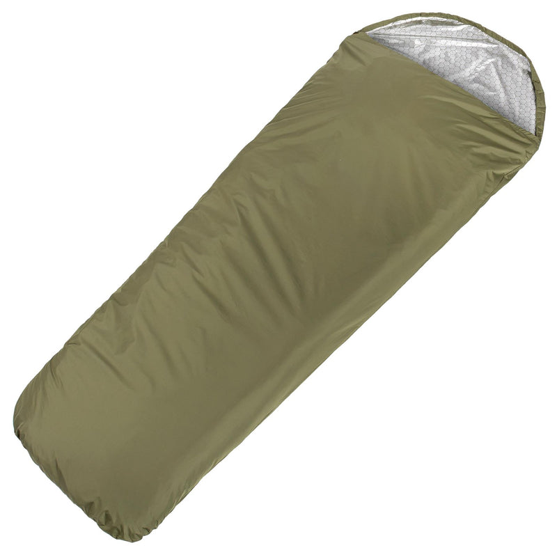 Sac de couchage d'urgence BIVY de survie MIL-TEC sac léger et étanche Olive