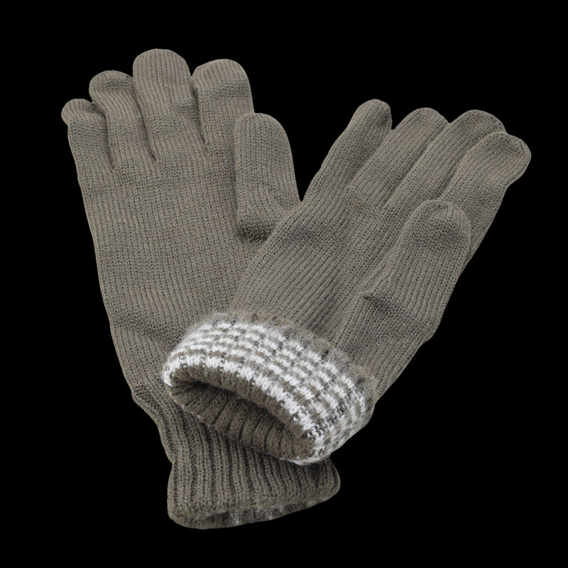 Gants en laine de l'armée autrichienne d'origine, plus chauds, pour l'hiver, en tricot marron, pour l'extérieur, NEUF