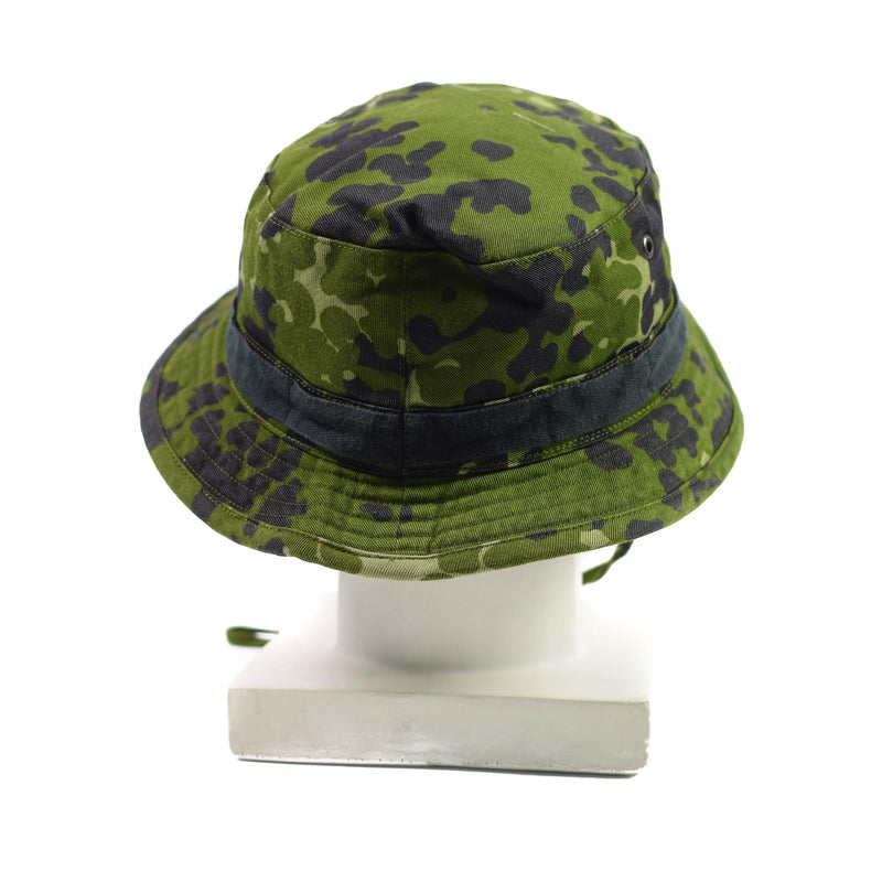 Véritable chapeau Boonie de l'armée danoise militaire M84 Flecktarn Camo jungle casquette d'été