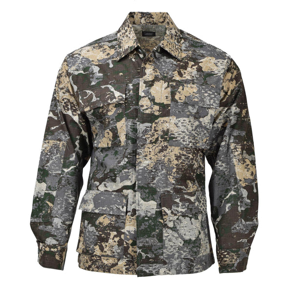 MIL-TEC Militaire US BDU Field Tactical Jacket R/S Camouflage Uniform Ripstop