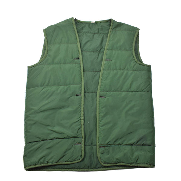 Veste militaire grecque originale M65 sans manches, gilet de doublure, surplus de l'armée grecque