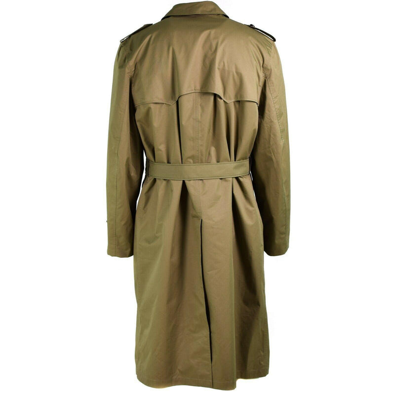 Manteau d'officier formel kaki de l'armée néerlandaise originale pour hommes avec doublure NEUF