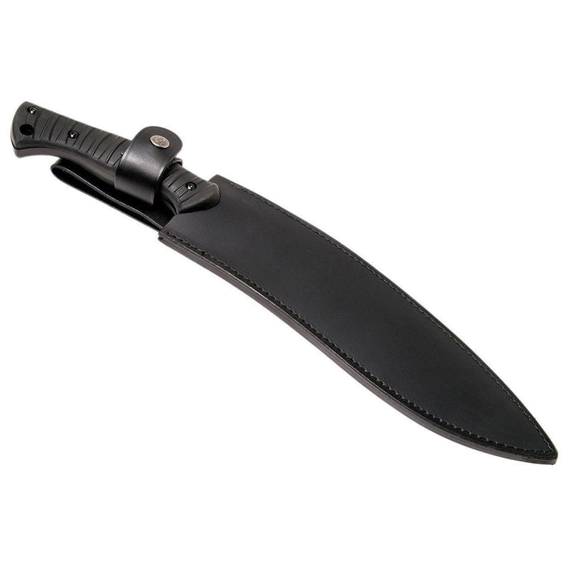 Couteau à lame fixe en acier inoxydable noir Fox Knives Brand Italy KUKRI