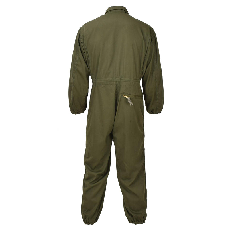 Originele Amerikaanse militaire coveralls werk monteur jumpsuit leger snap sluiting olijf