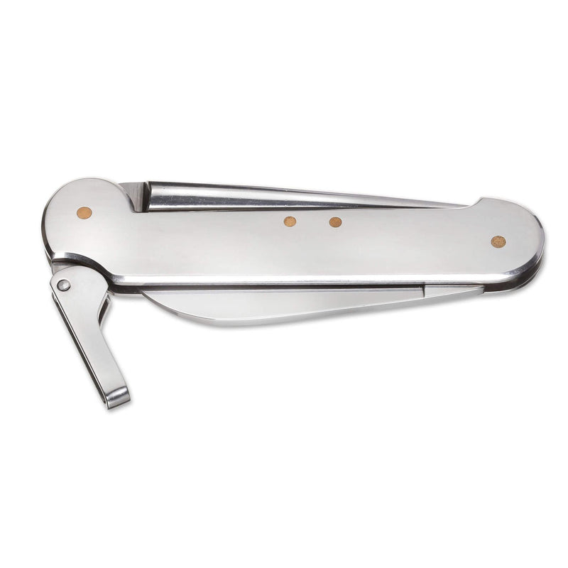 Couteau de poche de marque Boker Catamaran en acier inoxydable non revêtu 440A multi-outil