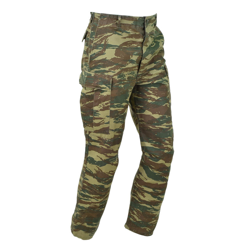 Originele Griekse leger BDU -broek Lizard Camouflage Griekenland Militaire surplus broek