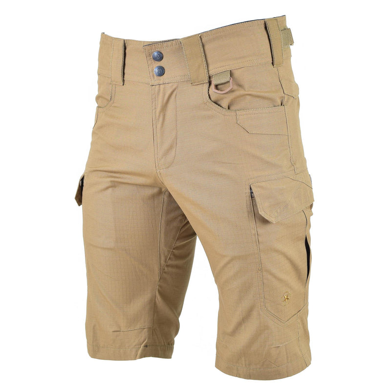 MFH merk militaire stijl Bermuda shorts coyote stevige katoenen ripstop uniform nieuw