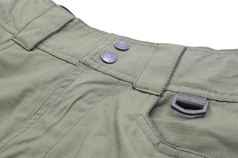 MFH merk militaire stijl shorts Bermuda stevige katoenen ripstop olijfuniform nieuw