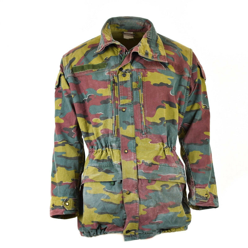 Veste de combat militaire M90 ​​de l'armée belge d'origine parka JIGSAW CAMO surplus