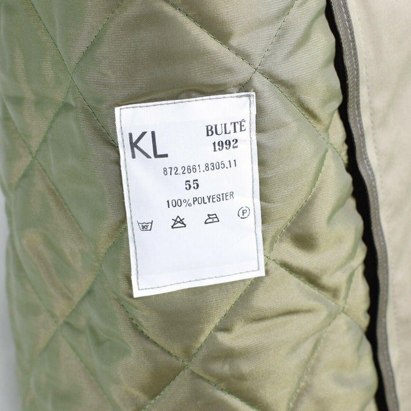 Manteau d'officier formel kaki de l'armée néerlandaise originale pour hommes avec doublure NEUF