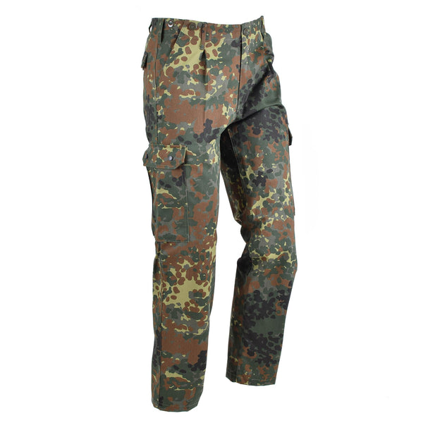 Pantalon cargo de style militaire allemand, pantalon de combat de l'armée de camouflage flecktarn ACU