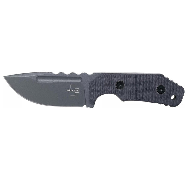 Couteau fixe Boker Plus Little Dvalin Black Couteau tactique en acier inoxydable D2 EDC