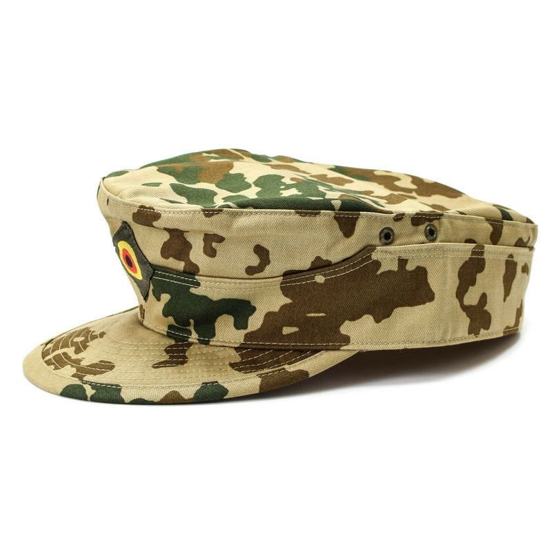 Echte originele Duitse leger tropische cap bw woestijn camouflage militaire hoed nieuw