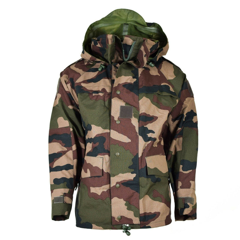 Echt Frans leger waterdichte trilaminaatjack cce camo camo hooded regenparka nieuw