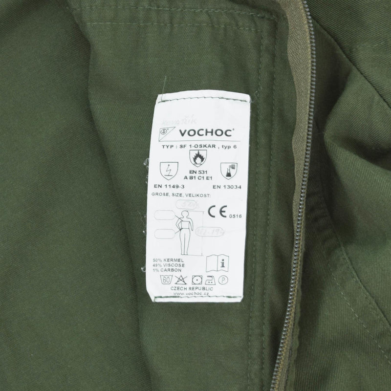 Originele Tsjechische piloot Coverall Aramid hittebestendig algemeen OD militair overschot