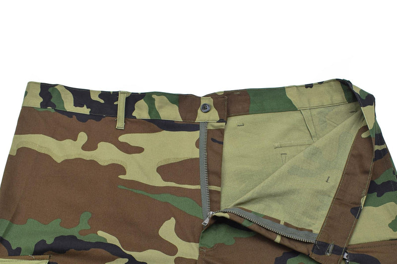 Originele Italiaanse militaire vrachtbroek Combat Woodland Camo Field broek Nieuw