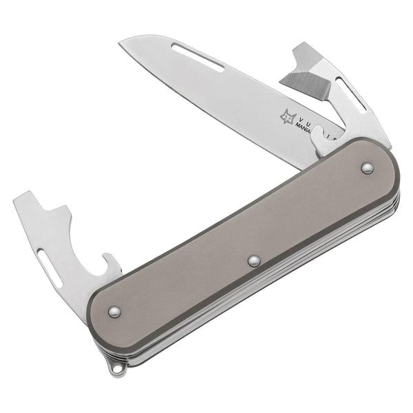 Couteau de poche multifonction Fox Knives VULPIS FX-VP130-3 TI en acier inoxydable M390