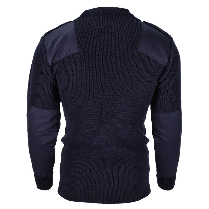 Mil-Tec Brand Men Sweater Duitse pullover commando jumper marineblauwe trui wol