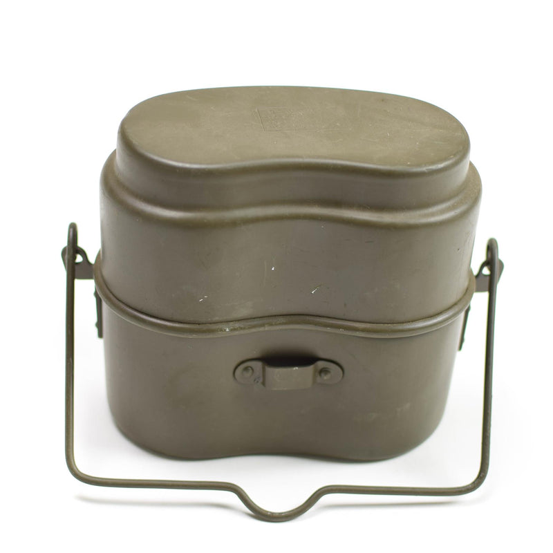 Origineel Pools Army Mess Kit Aluminium Militaire Bowler Pot Vintage Camping Olive