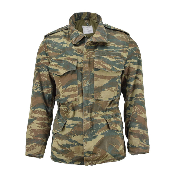 Echte Griekse leger veldjack Griekenland militaire shirts hagedis camouflage surplus