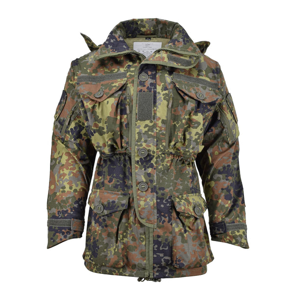 Tacgear Brand Duitse militaire stijl Smock Jacket Commando Flecktran YKK Zipper