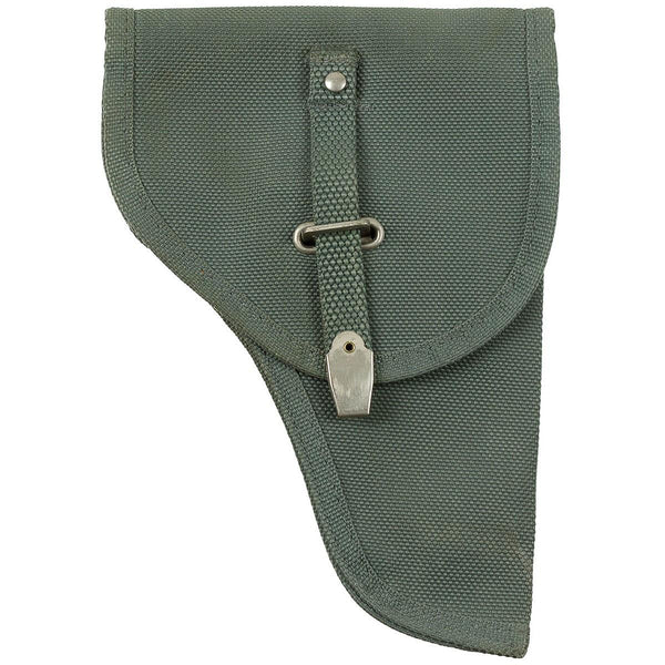 Origineel Italiaans militair pistool holster canvas grijs verstelbaar hold compact pistool