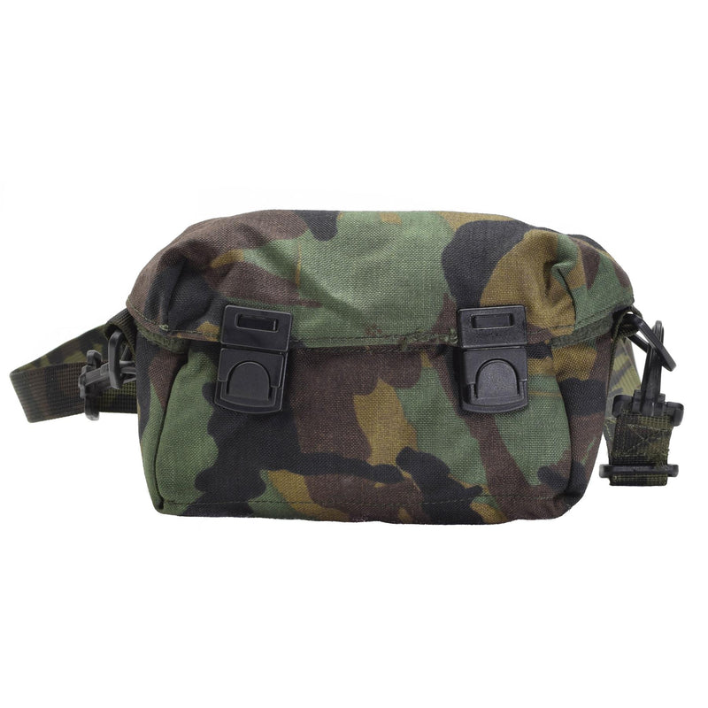 Originele Amerikaanse militaire schoudertas Pouch Woodland Camouflage Buckle Sluiting nieuw