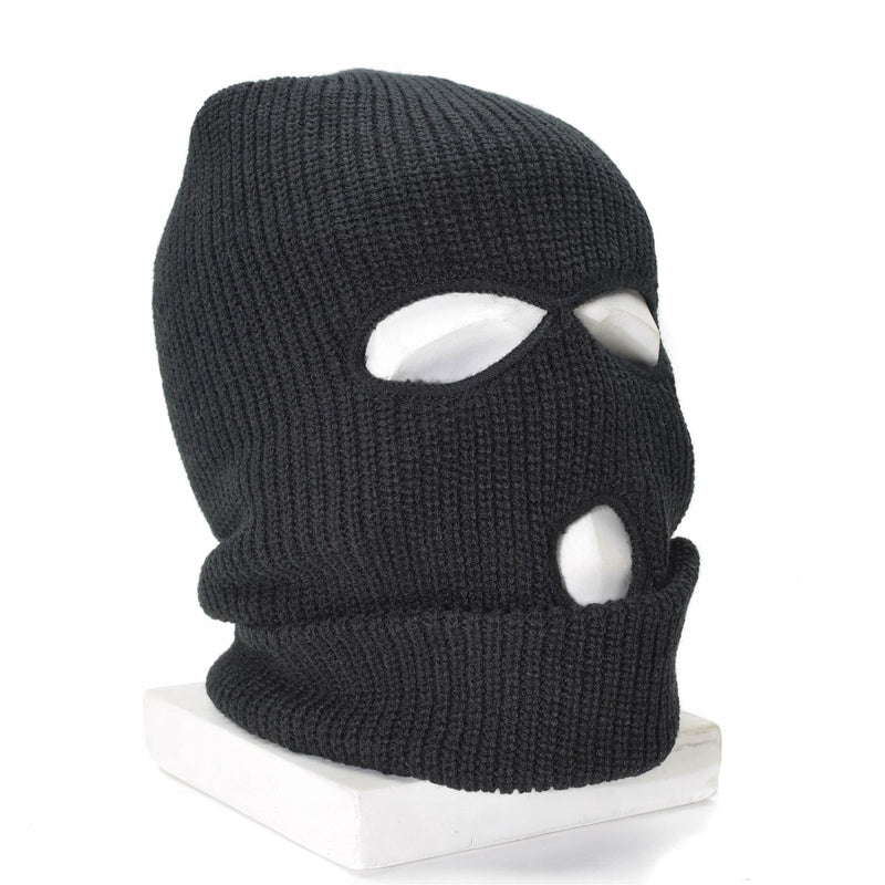 Merk mil-tec balaclava 3 holes thinsule ™ zwart gezicht masker tactische uitrusting winter