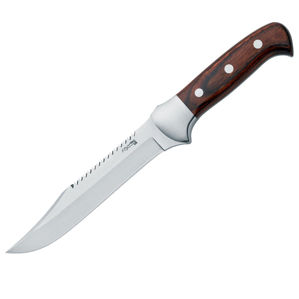 Couteau à lame fixe Fox Knives Brand Italy Forest en acier inoxydable 440C pakkawood