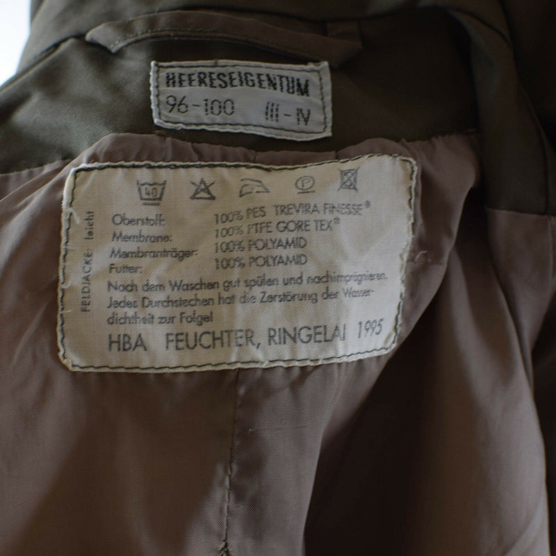 Echt Oostenrijkse legergevecht M65 Jacket Goretex Military Olive Parka Waterdicht