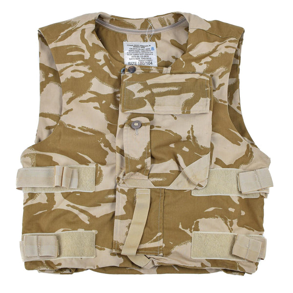 Gilet pare-balles militaire britannique d'origine DPM camouflage tactique du désert