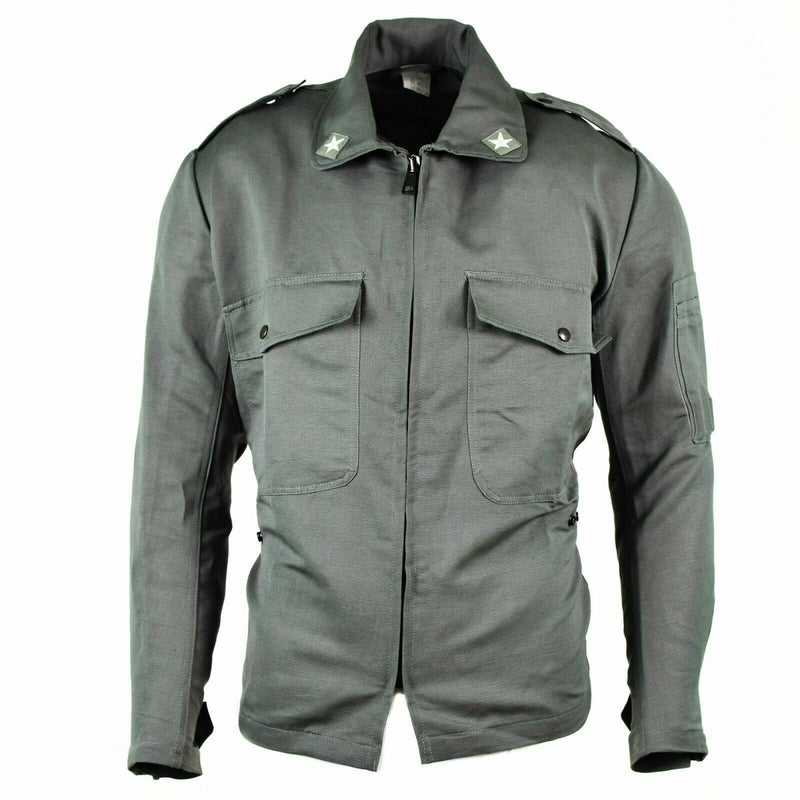 Veste grise originale de l'armée italienne, chemise de surplus militaire BDU de l'armée de l'air