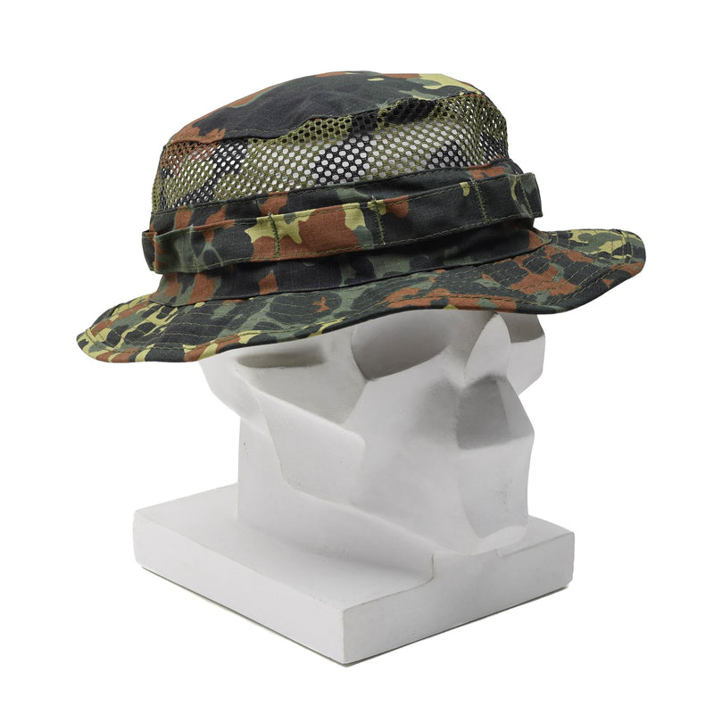 Chapeau de brousse tactique militaire MFH Mesh été champ molle-loops camouflage