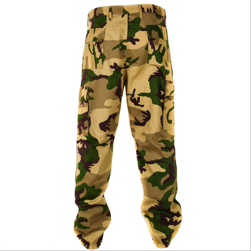 Pantalon de combat original de l'armée italienne Pantalon de terrain camouflage Desert tropic NEUF