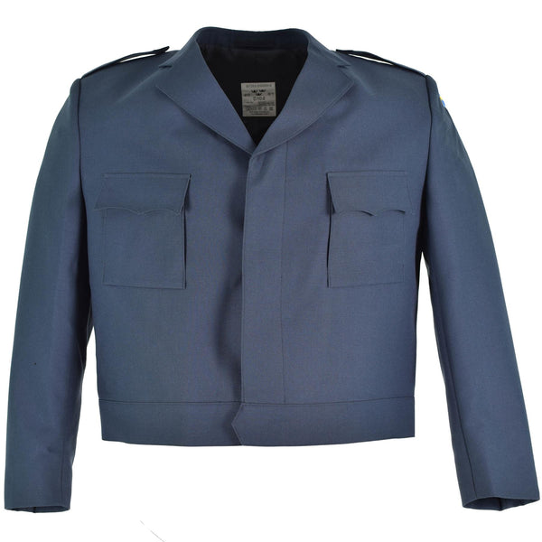 Originele Zweedse luchtmacht Jacket Blue Parade Uniform Pak Top militair overschot