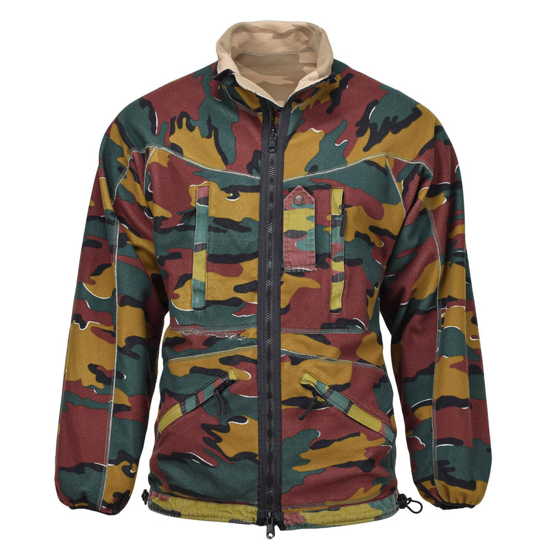 Veste polaire originale de l'armée belge réversible coupe-vent BDU jigsaw jumper