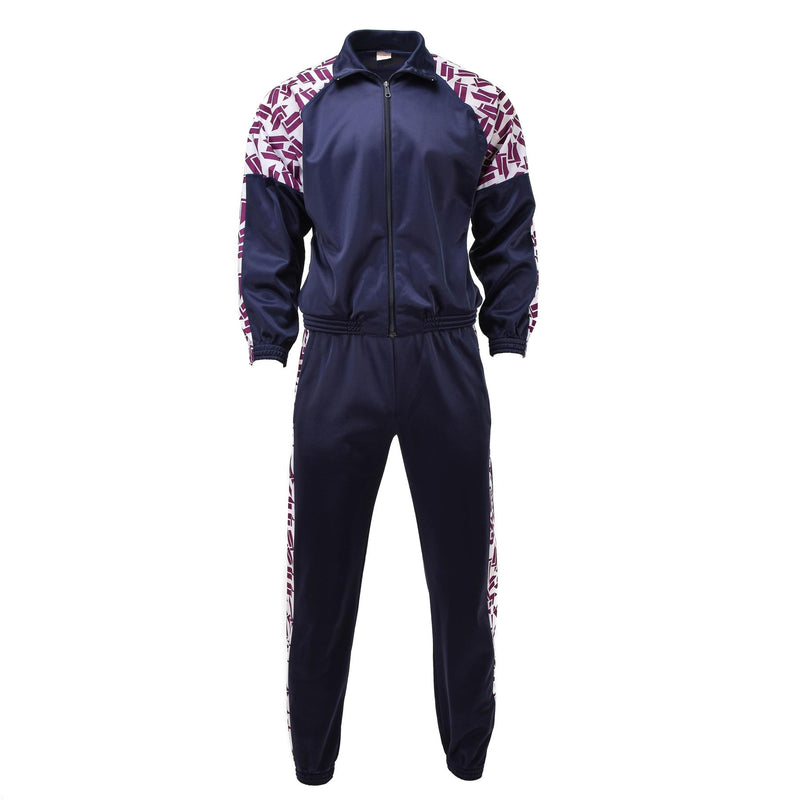 Originele Franse militaire school sport 90s broek retro wandel gestreepte trainingsbroek