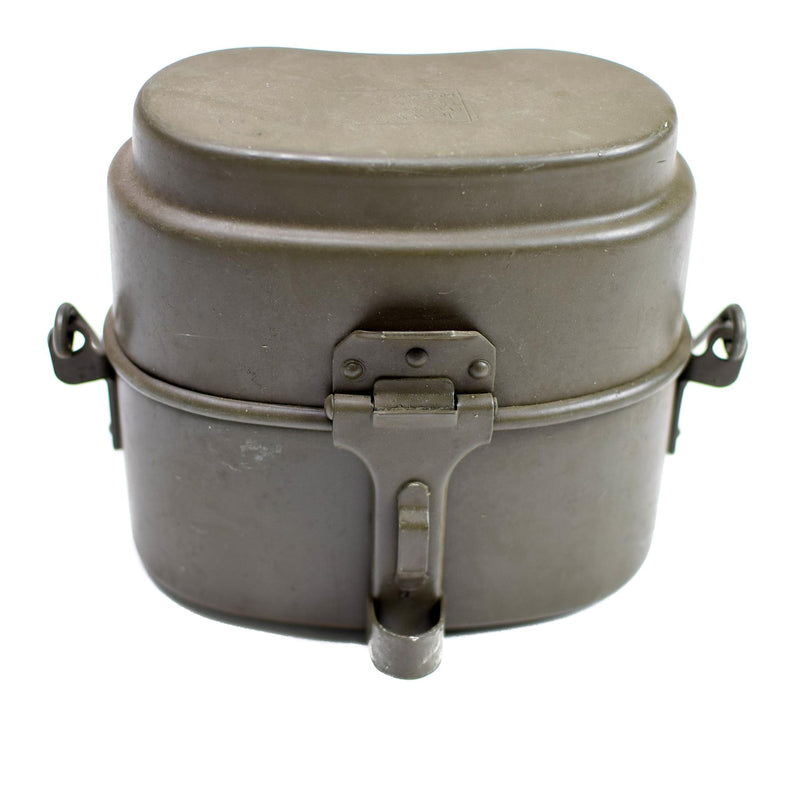 Origineel Pools Army Mess Kit Aluminium Militaire Bowler Pot Vintage Camping Olive