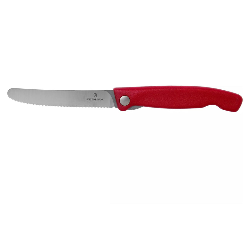 Couteau d'office pliant Victorinox Swiss Classic Lame en acier inoxydable Rouge