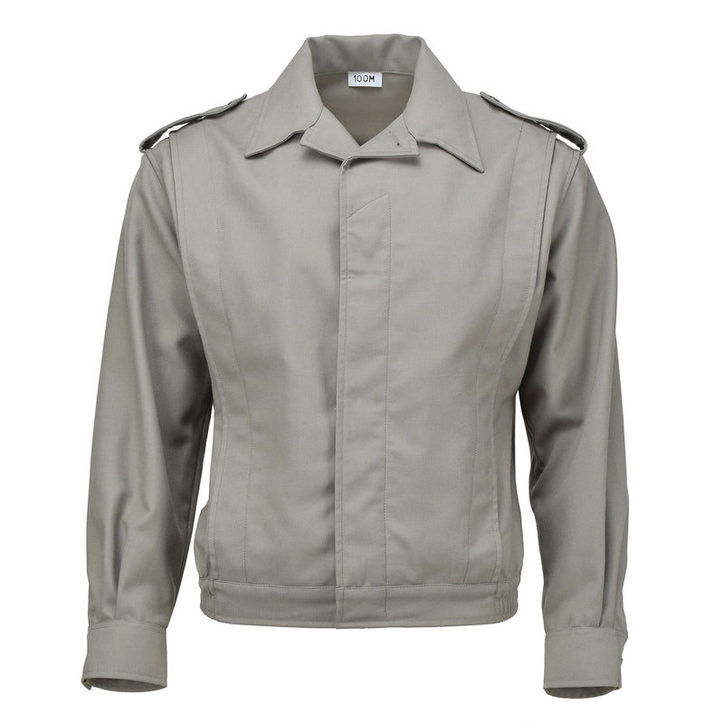 Véritable veste militaire française chemisier ike chemise gris vintage surplus blouson NEUF