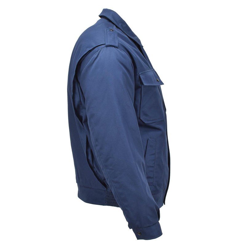 Veste militaire néerlandaise originale doublure matelassée amovible bleu surplus des Pays-Bas