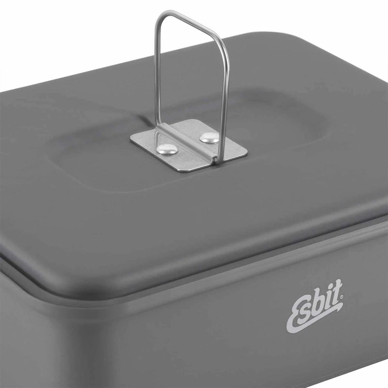 Ensemble de cuisson à carburant solide Esbit Camping 1100 ml Pot Hard Anodisé en aluminium Gray